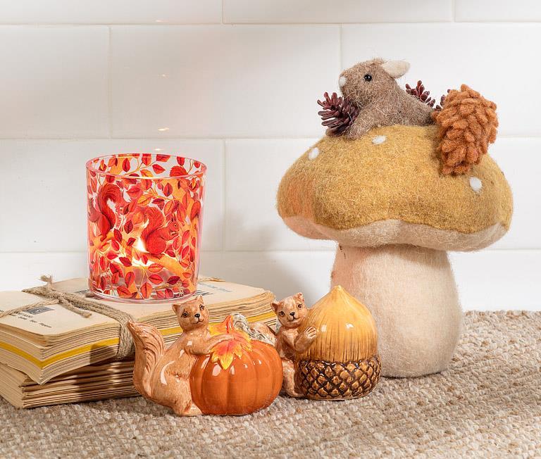 Mouse in Felt Mushroom