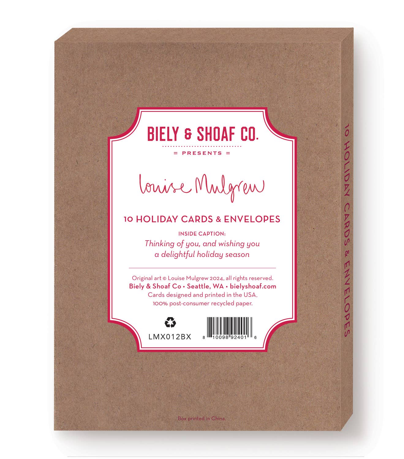 Snowy Woodland Scene Boxed Holiday Cards - Set of 10