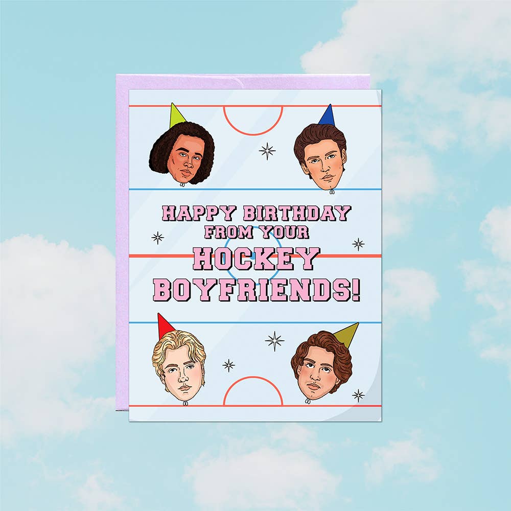 Birthday Hockey Boyfriends | Greeting Card