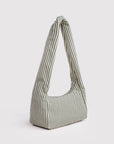 Nylon Meringue Bag - Sage Stripe