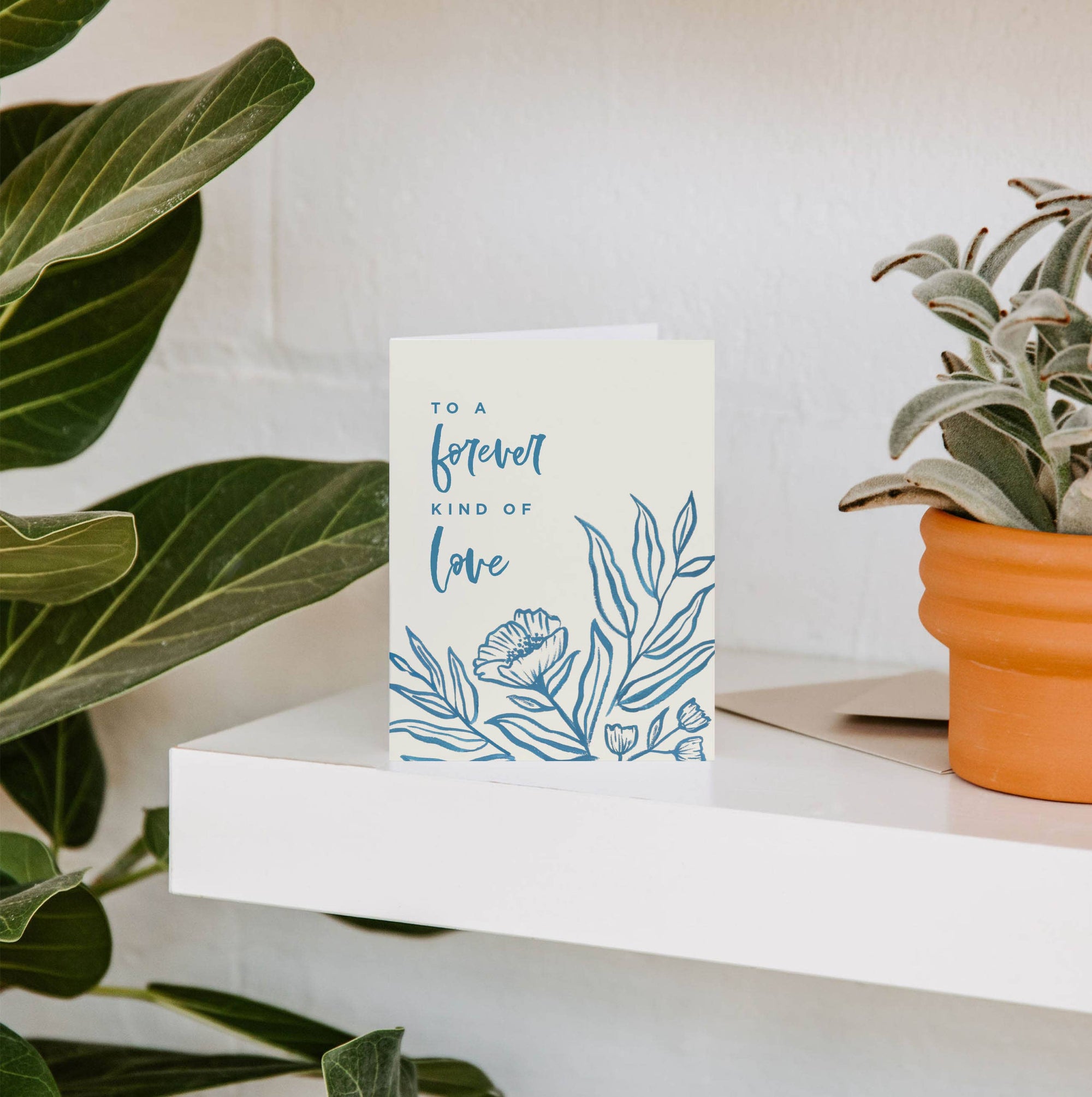 Forever Love Wedding Greeting Card