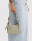 Mini Nylon Shoulder Bag: Celadon