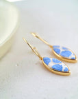 Ellipse Pendant Hoop Earrings