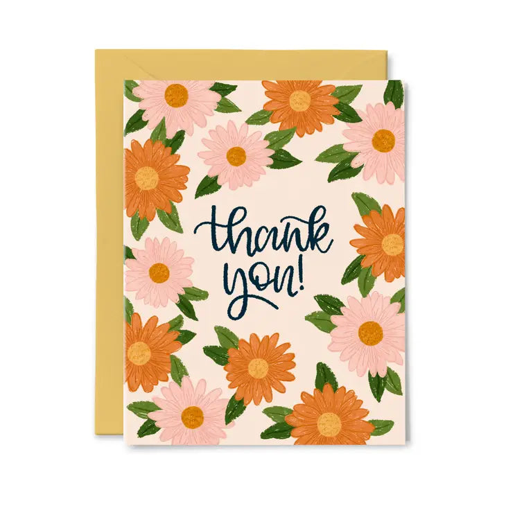Daisy Thank You - Greeting Card
