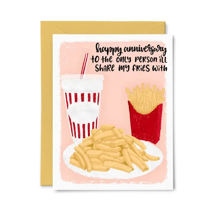 Share My Fries With - Greeting Card