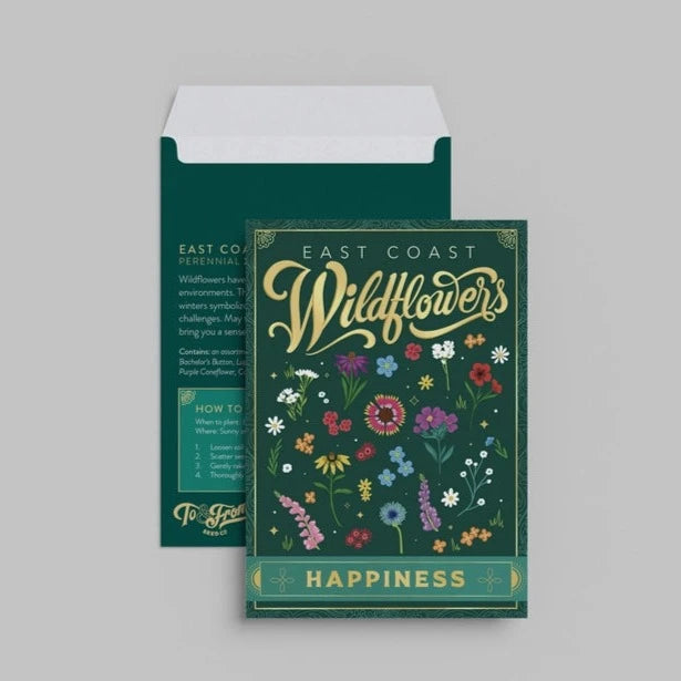 East Coast Wildflower Seed Packet: Happiness