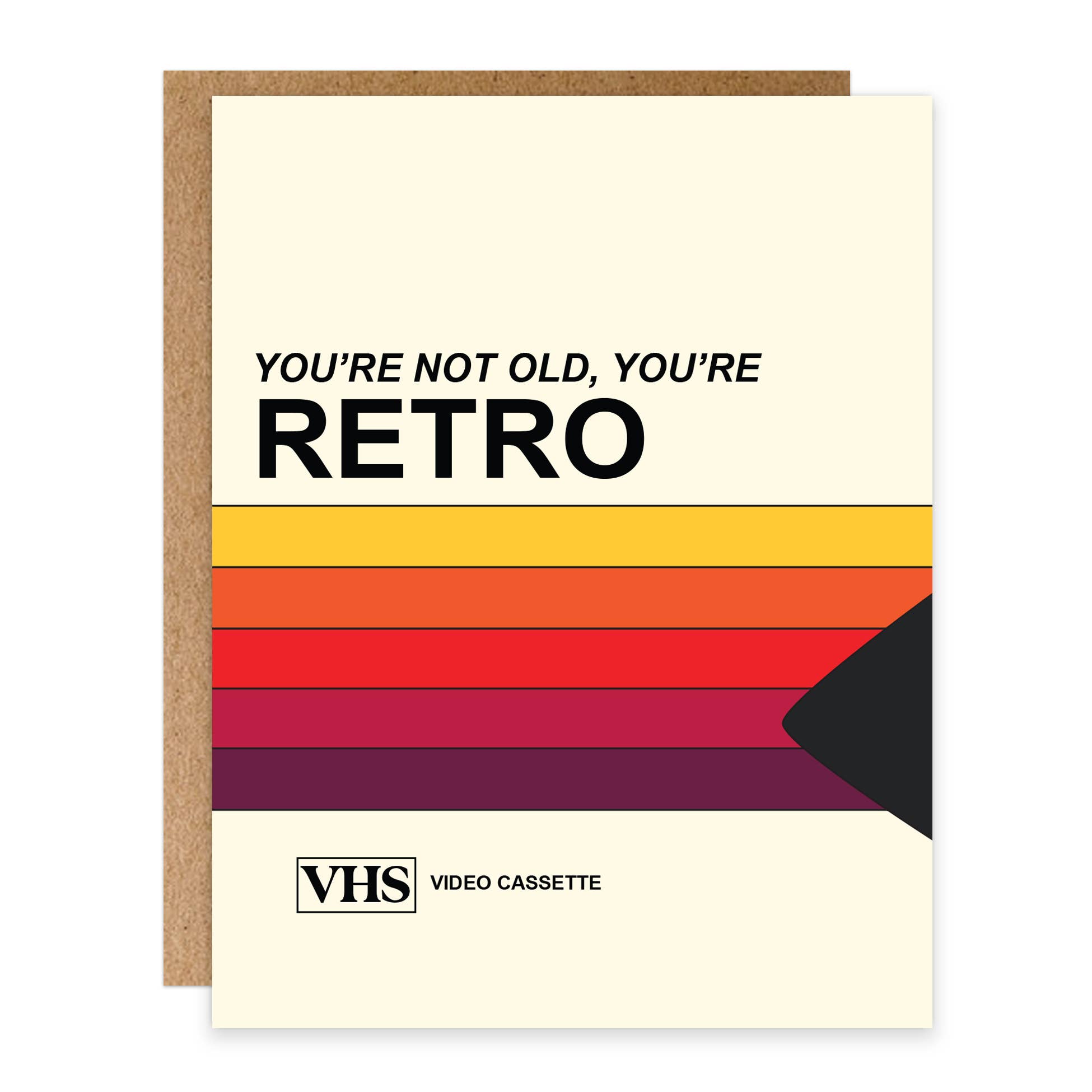 VHS You're Not Old You're Retro Card