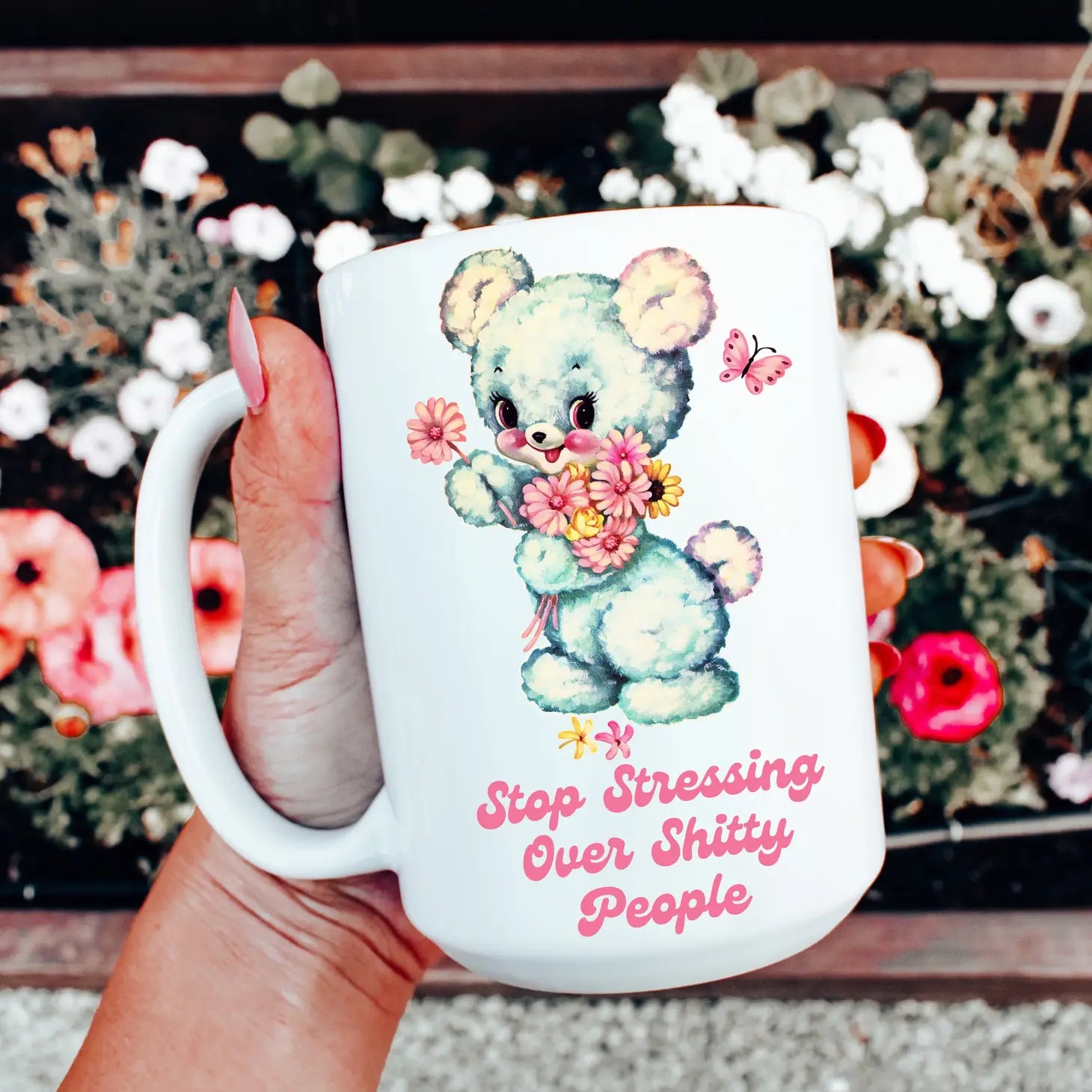 Stop Stressing Over Shitty People Mug