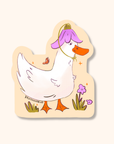 Flower Duck Sticker