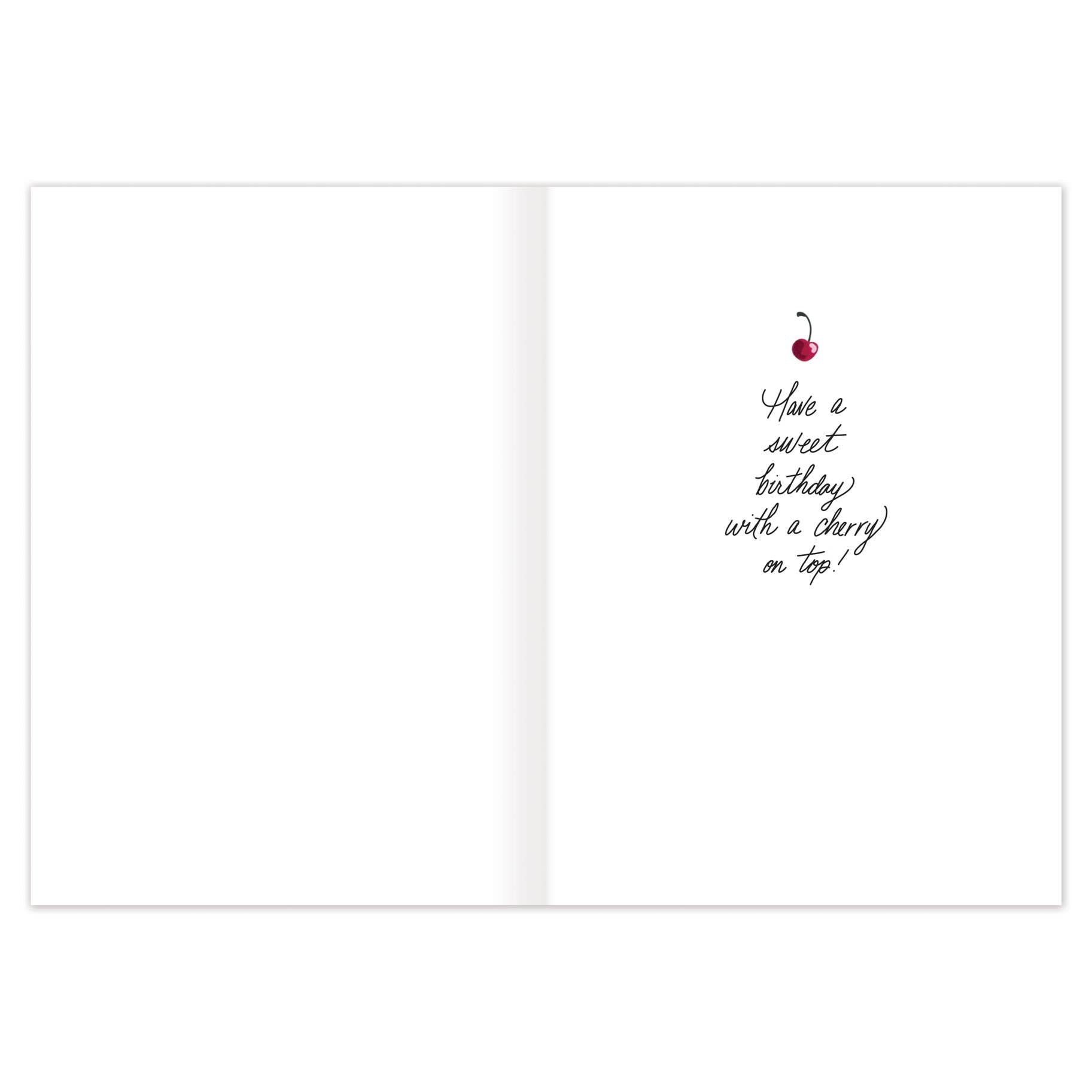 Cherry Cake Birthday Card