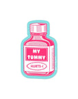 Tummy Hurts – Matte Vinyl Sticker