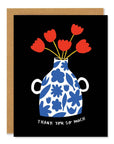 Thank You Vase - Greeting Card