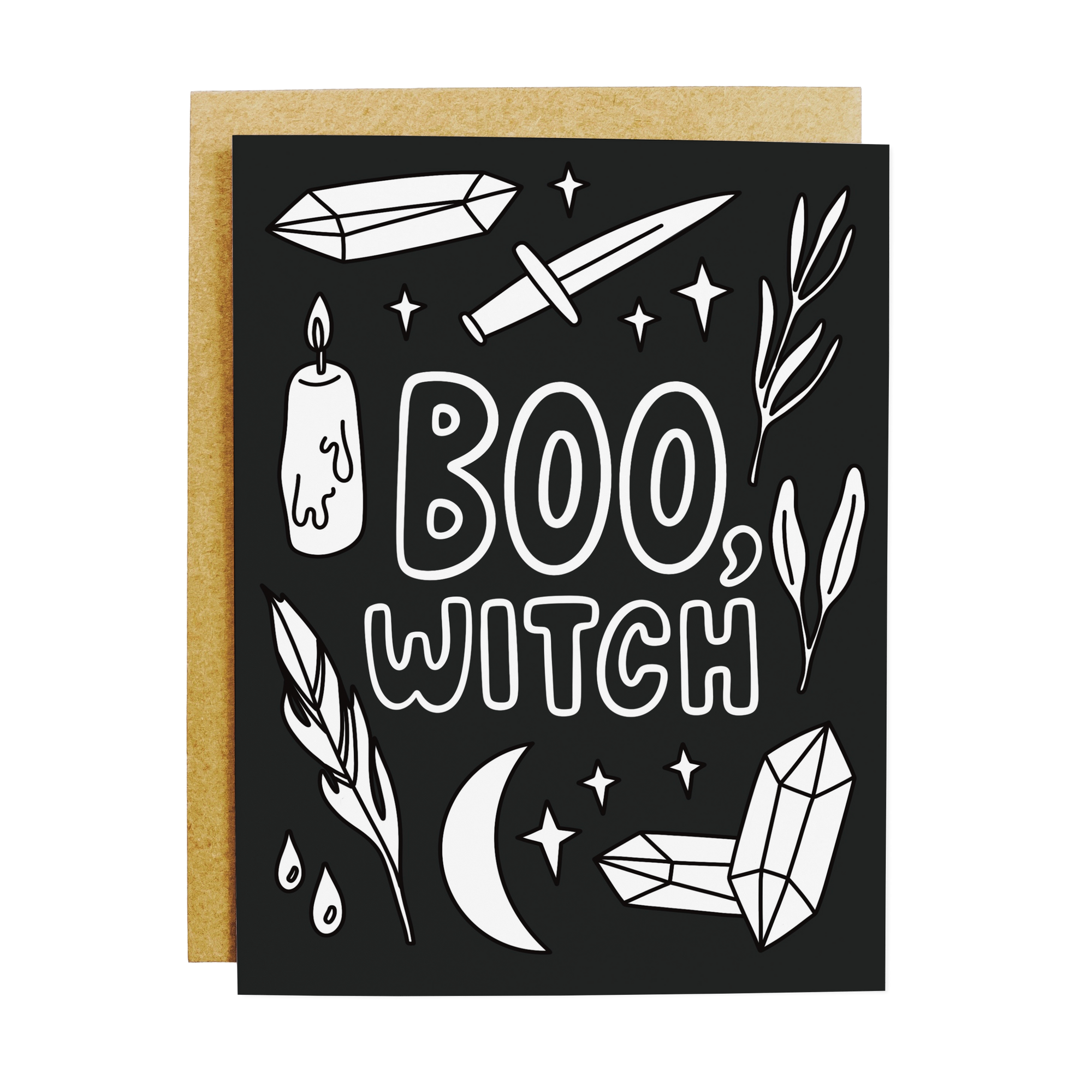 Boo Witch Greeting Card: Boo bitch