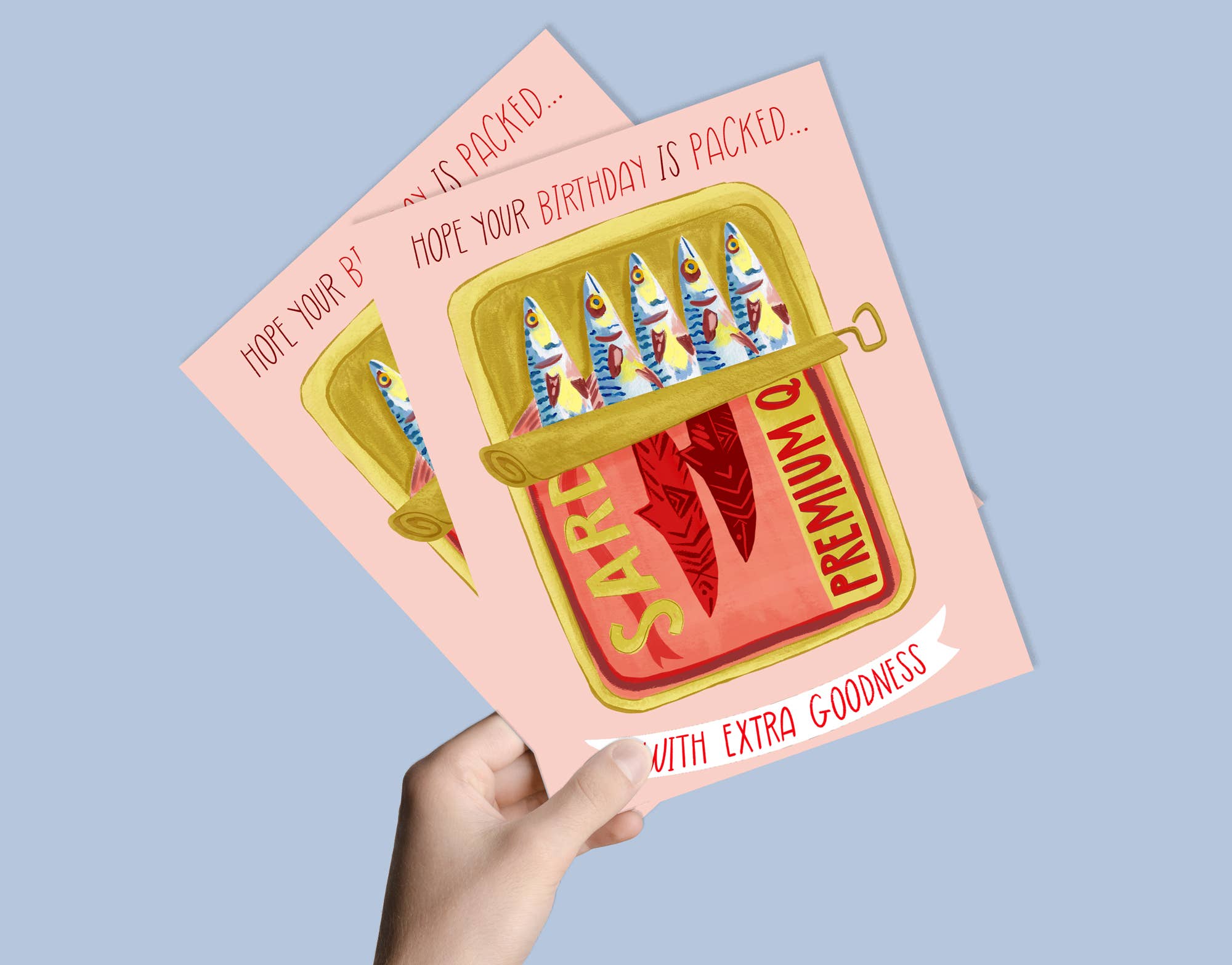 Packed Sardine Tin | Greeting Card