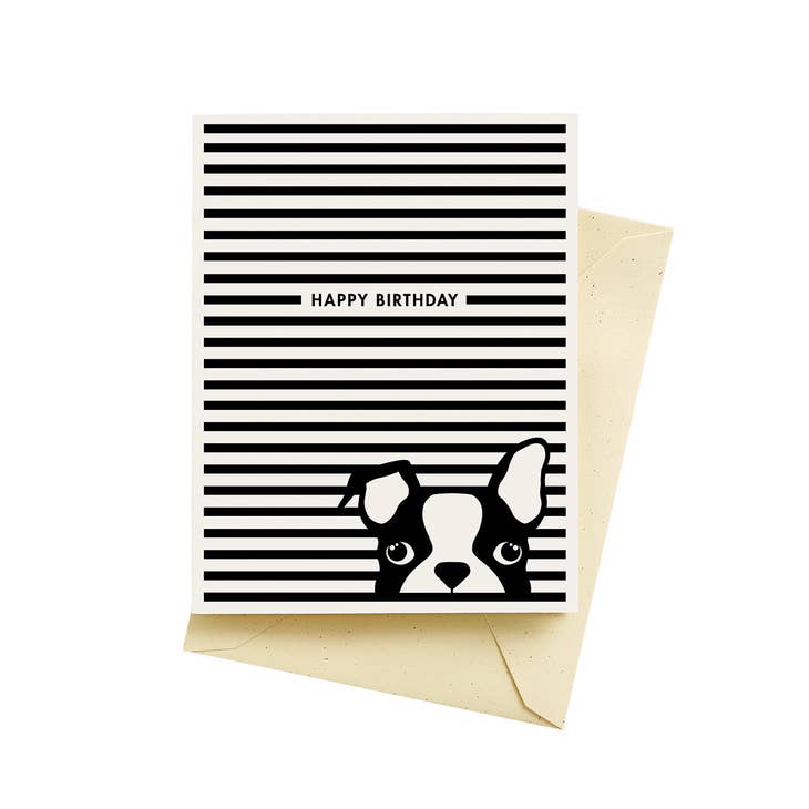 Dog Stripes - Greeting Card