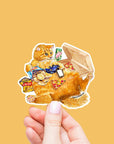 Snack Gamer Cat - Funny Vinyl Sticker