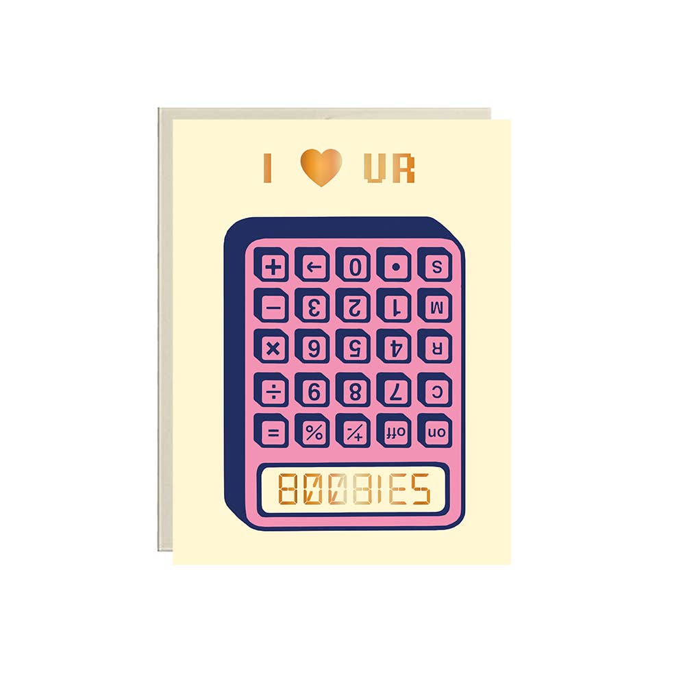 BOOBIES Calculator | Greeting Card