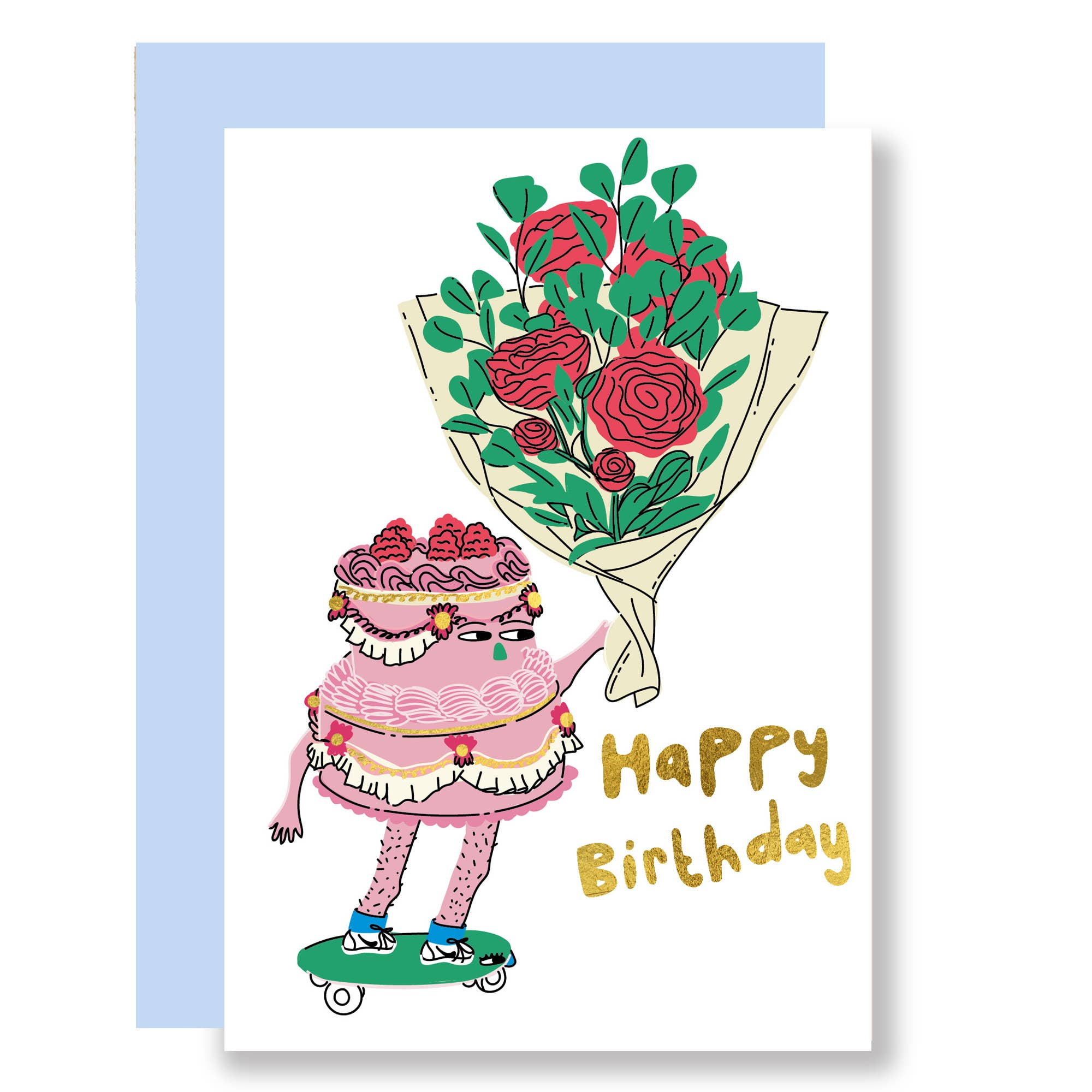 Cake on Skates | Greeting Card