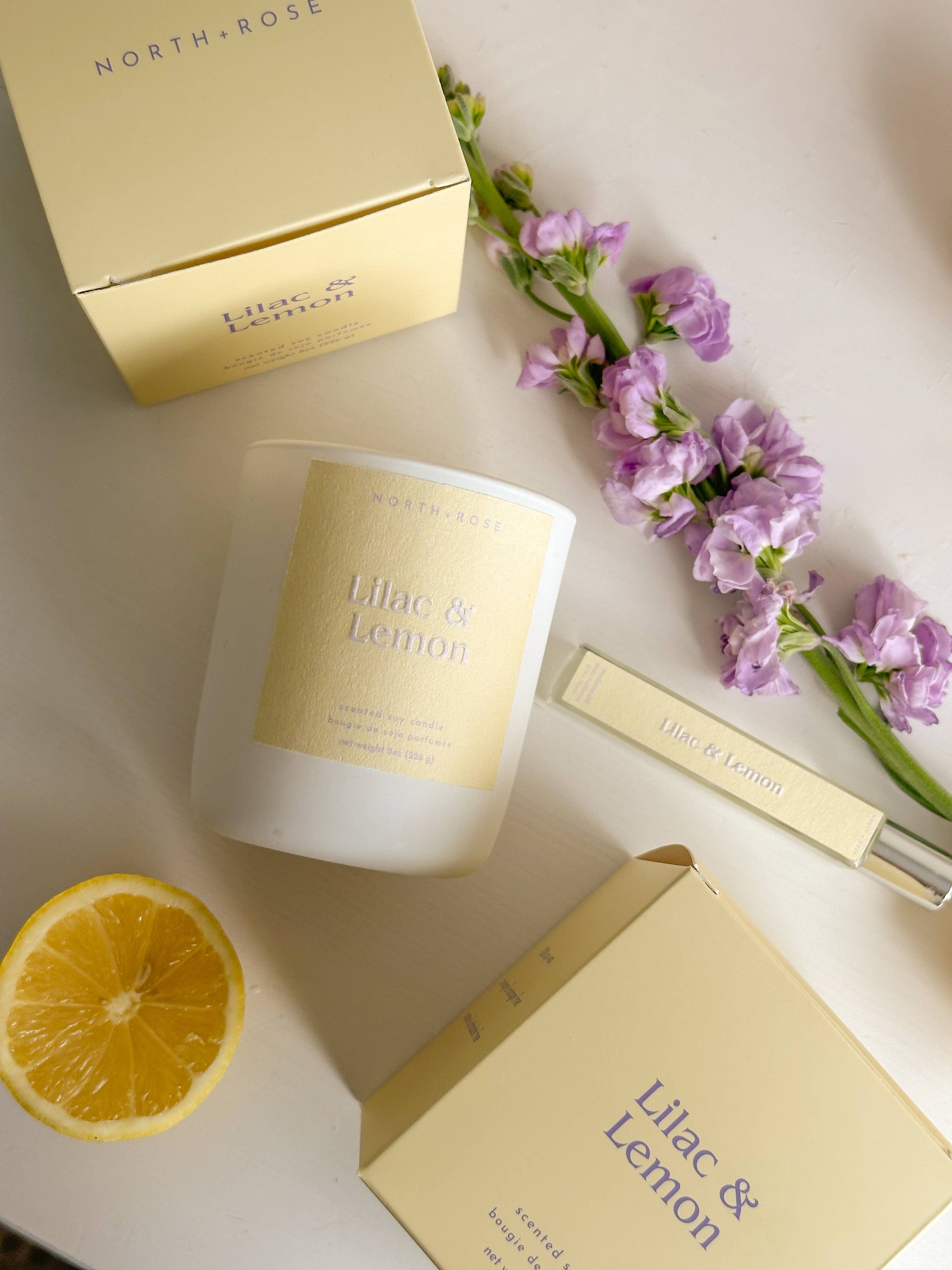 Lemon &amp; Lilac Candle