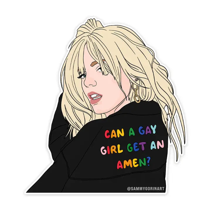Can A Gay Girl Get An Amen? | Sticker