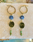 Lumina Dangle Hoop | African Turquoise