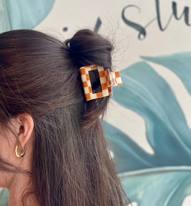 Checkered Claw Clips