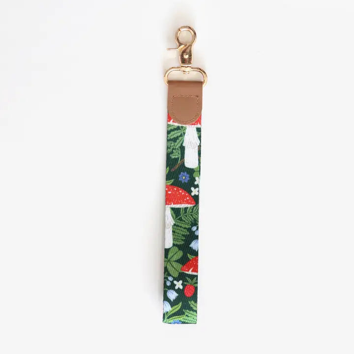 Mushrooms Wristlet Lanyard