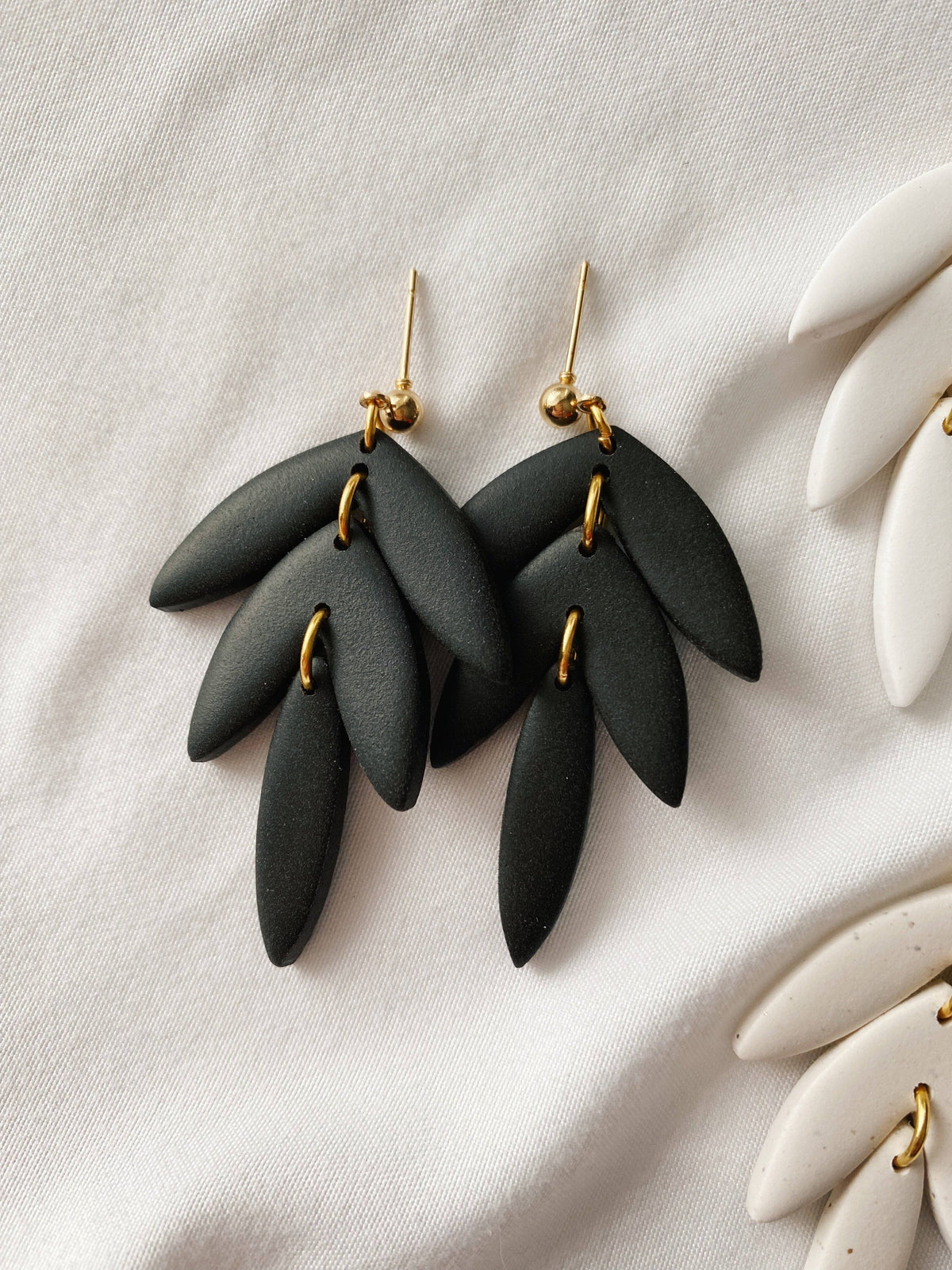 Dahlia Clay Earrings | Chiffon