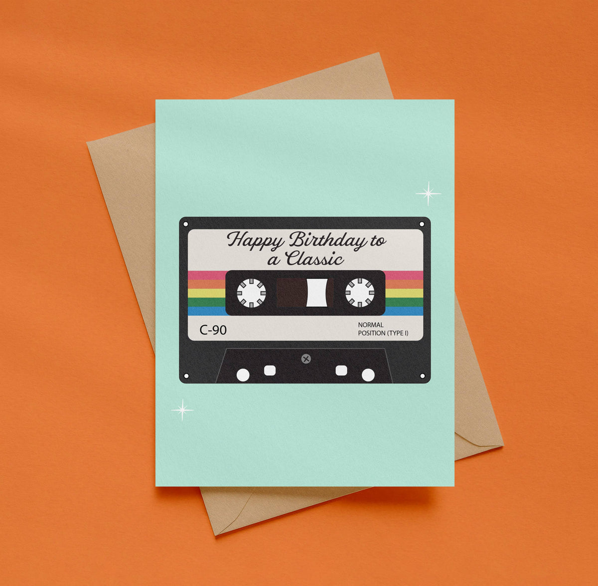Classic Cassette Tape Birthday Card