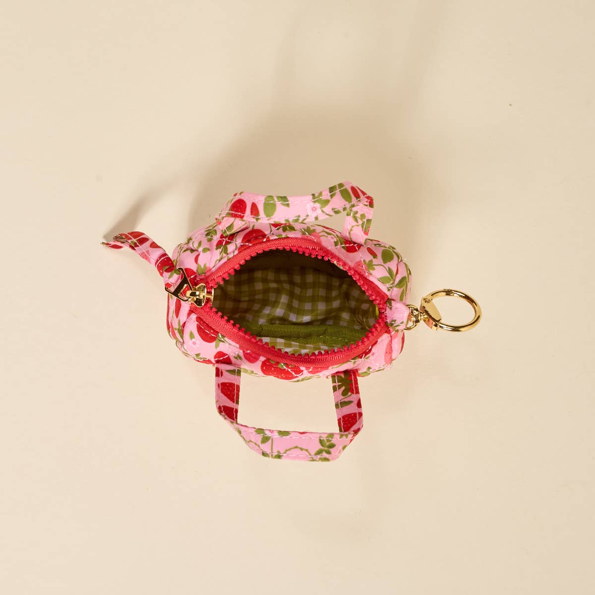 Itty Bitty Duffle Bag Charm: Strawberry Fields