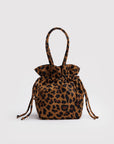 Nylon Drawstring Bag - Leopard