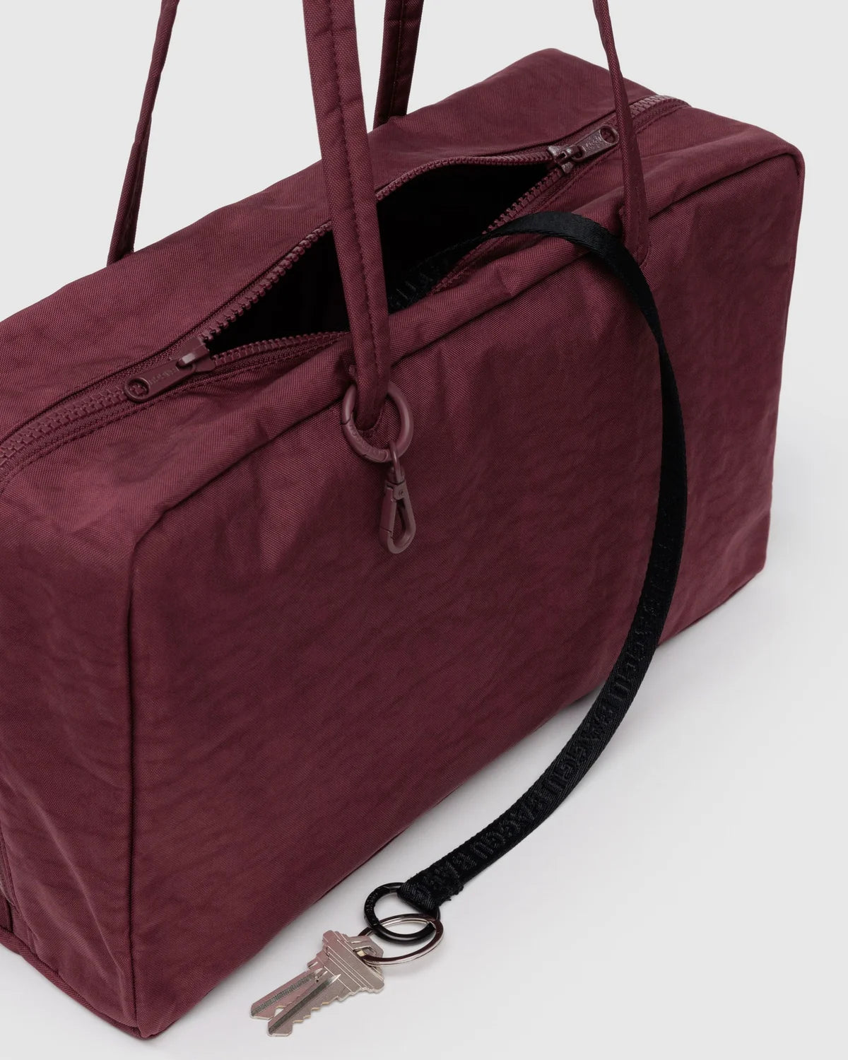 Baggu Medium Nylon Bowler Bag | Mahogany