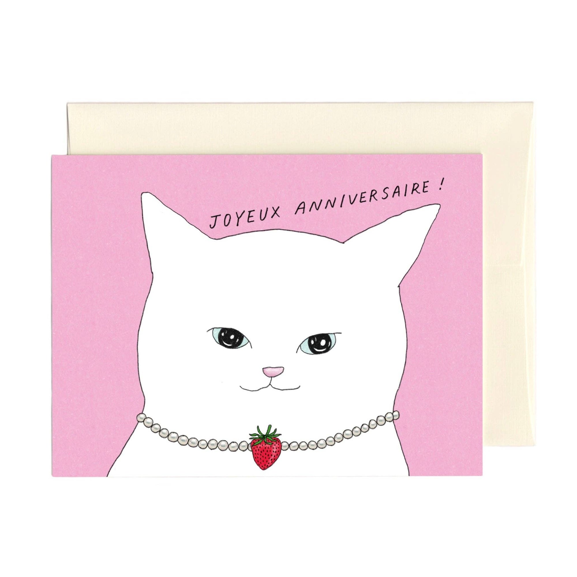 Fancy Cat - Birthday Card