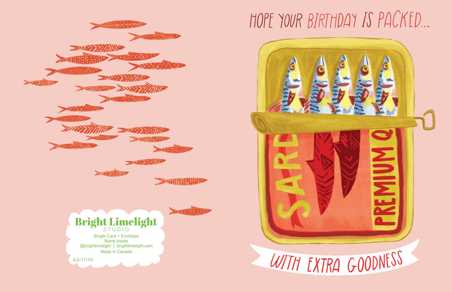 Packed Sardine Tin | Greeting Card