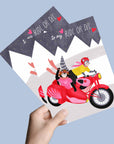 Motorcycle Cats | Greeting Card