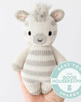 Baby Zebra | Hand-Knit Doll