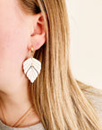Gianna Clay Earrings | Warm Beige