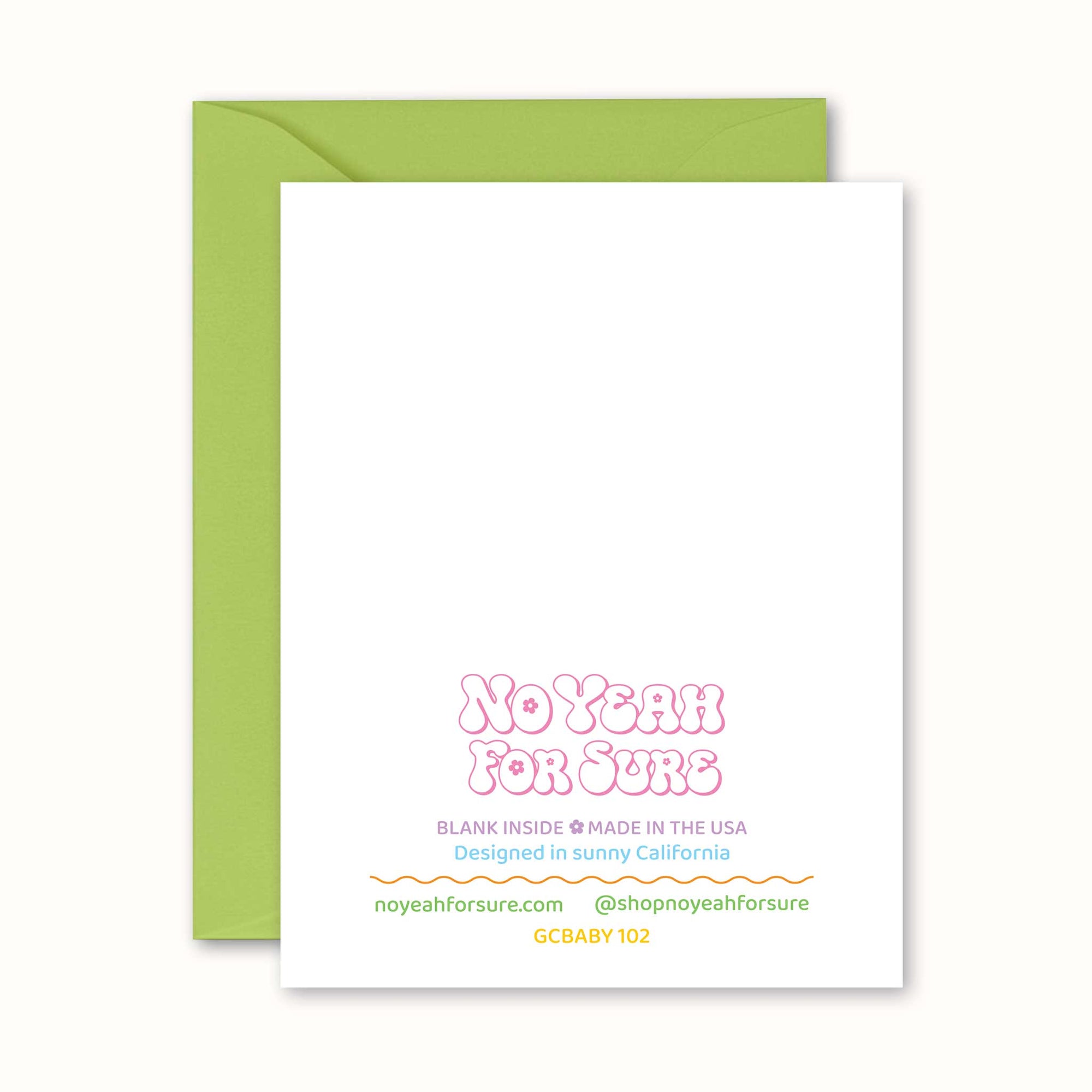Oh Sh*t Baby Card
