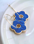 Flower Pendant Earring: Ivory