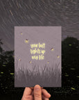 Butt Lights Fireflies | Greeting Card