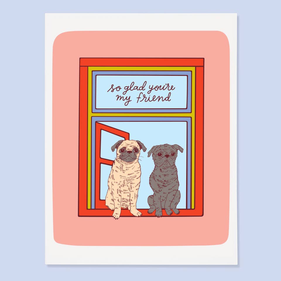 Pug Friends Card