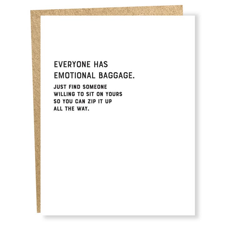 Emotional Baggage - Greeting Card