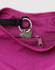 Small Nylon Crescent Bag | Deep Fuschia