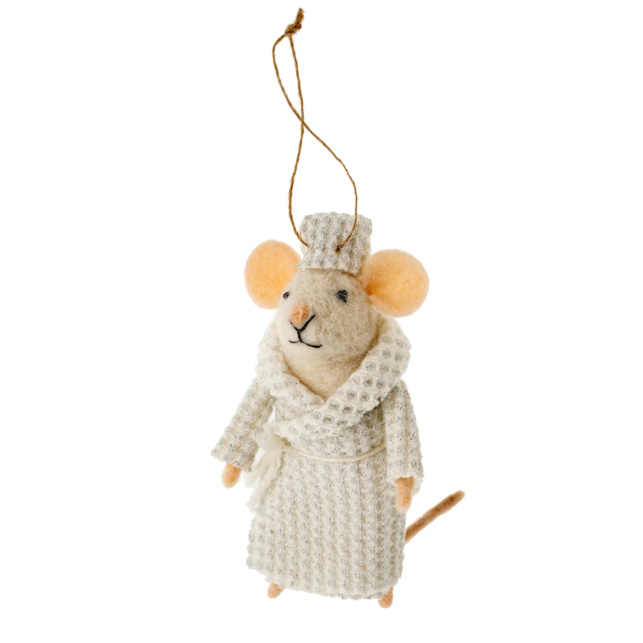 Spa Day Stella Mouse Felt Ornament