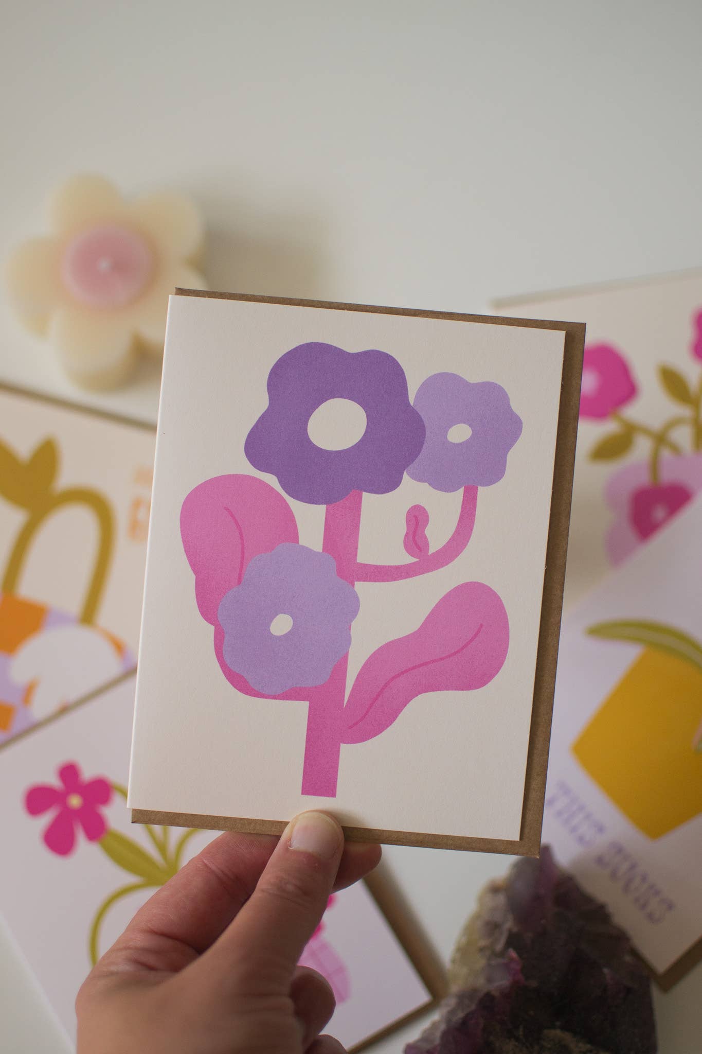 Retro Flower | Greeting Card