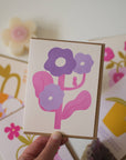 Retro Flower | Greeting Card