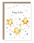 Chicks Happy Easter Card