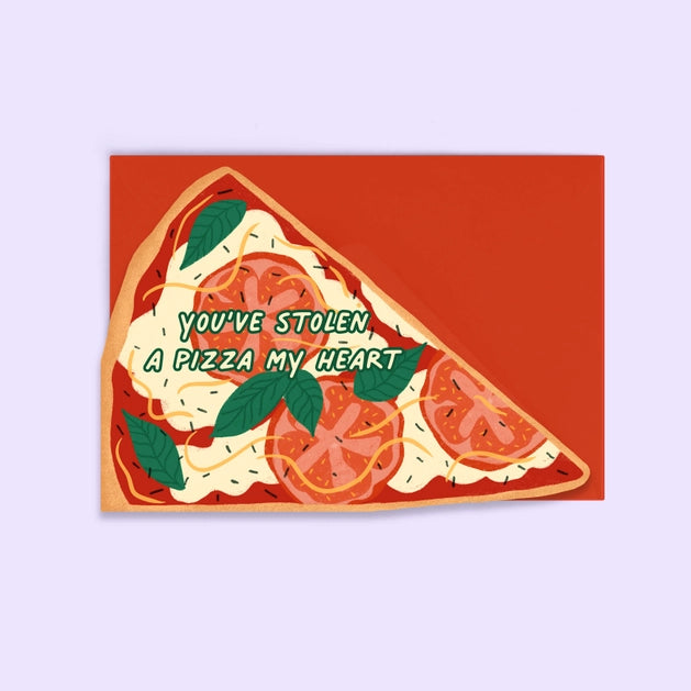 Pizza My Heart - Greeting Card