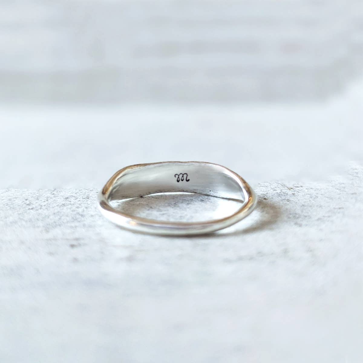 Bee in Flowers Signet Ring