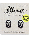 Scary Mask Earrings - GLOW IN THE DARK